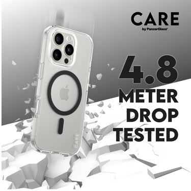 PanzerGlass CARE Flagship MagSafe Case for iPhone 16 Pro- Black